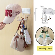 

Multi-functional Rack Hole Free Helmet Shelves Kitchen Towel Holder Paper Holder Wall Hanging Hat Coat Rack Bathroom Accessory