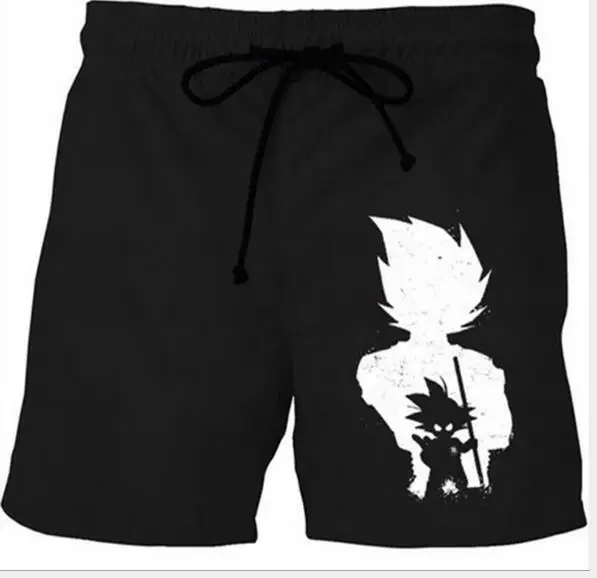 Dragon Ball, маленький Гоку, пляжные спортивные шорты для бега, шорты, штаны, мужские плавки