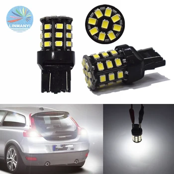 

2PCS Auto Car Led T20/W21W/7440/580/7443 33smd 2835 Highlighted Brake lights Reversing lights turn signal lights DRL White DC12V