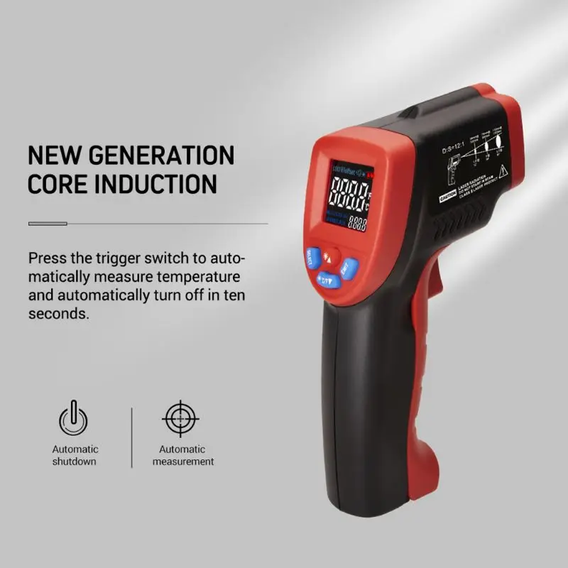 

Digital Laser Infrared Thermometer Non-contact Temperature Gun -50~550C (1022F) A5YD