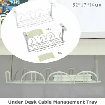 

Under Desk Cable Management Tray Wire Cord Power Strip Adapter Organizer Shelf Power Line Rack Wire Cord Power Charger Plug