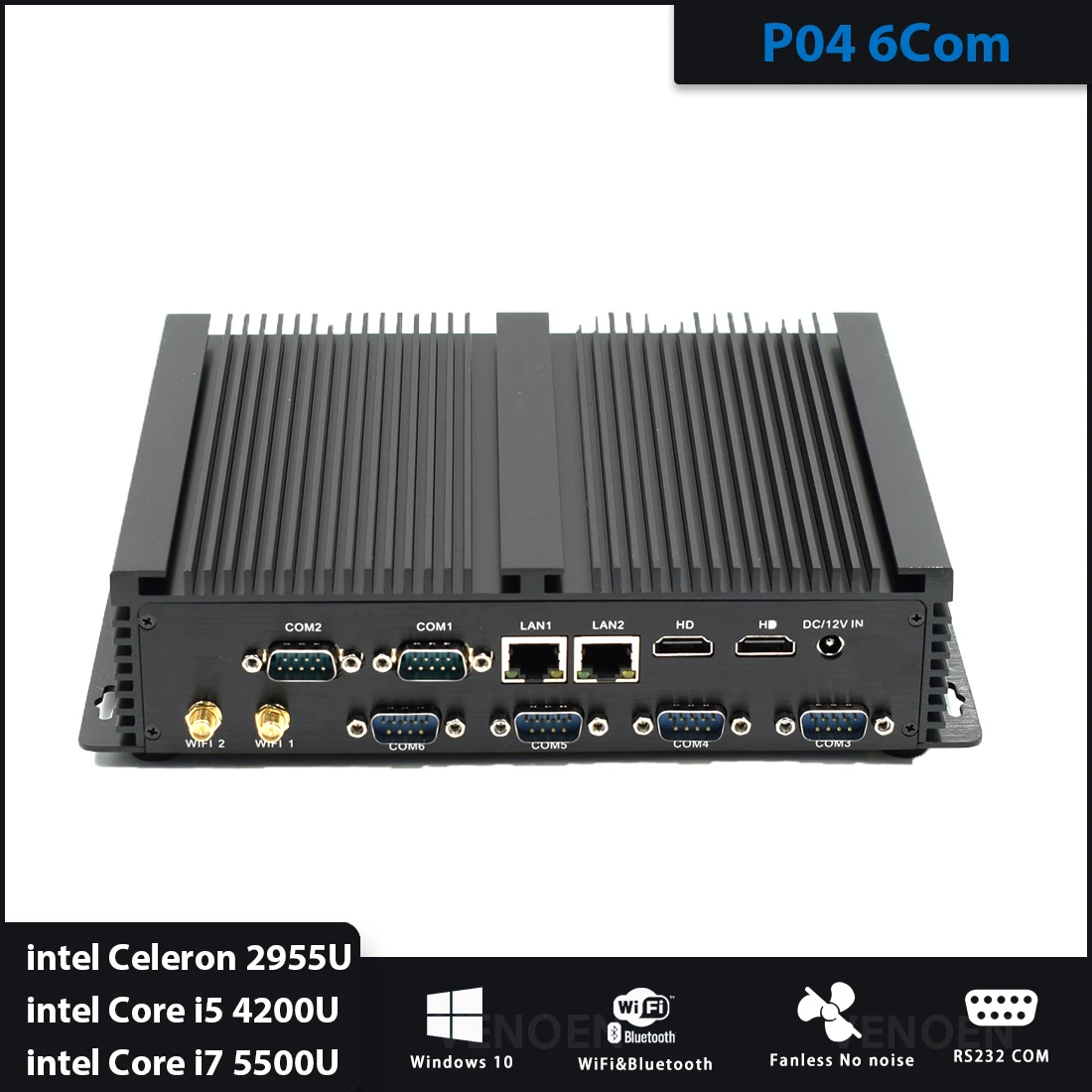 Мини ПК intel Core i7 5500U Windows Linux i5 4200U безвентиляторный промышленный компьютер двойная