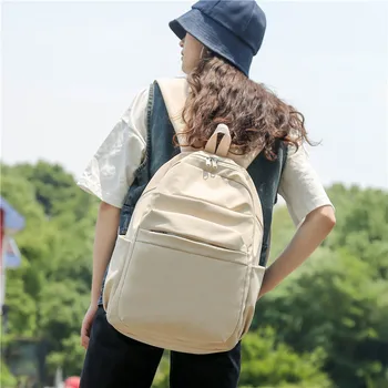 

2020 new backpack ladies Korean version of high school college students simple campus fresh girl backpack women