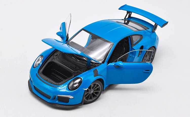 Welly 1/24 1:24 Porsche 911 GT3 RS спортивный гоночный автомобиль Транспортное средство литье под давлением дисплей модели на день рождения Детские игрушки для детей мальчиков и девочек