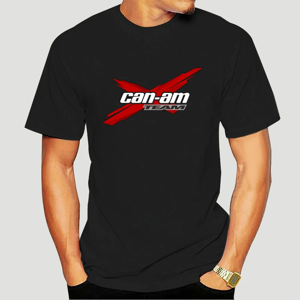 Команда Can Am X-стеганые мужские черные T-Shirt-1106D | Мужская одежда