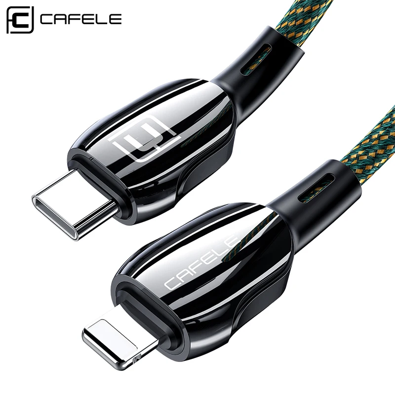 

Cafele Type C to USB Cable For iPhone 11 Pro Max 8 Plus Macbook 18W PD Fast Charger USB C to for Lightning Cable Charging Wire