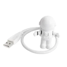 

ztgs Portable USB Powered Night Light Astronaut Shape Reading Desk Lamp DC 5V LED Light For Computer Laptop PC Lighting Space