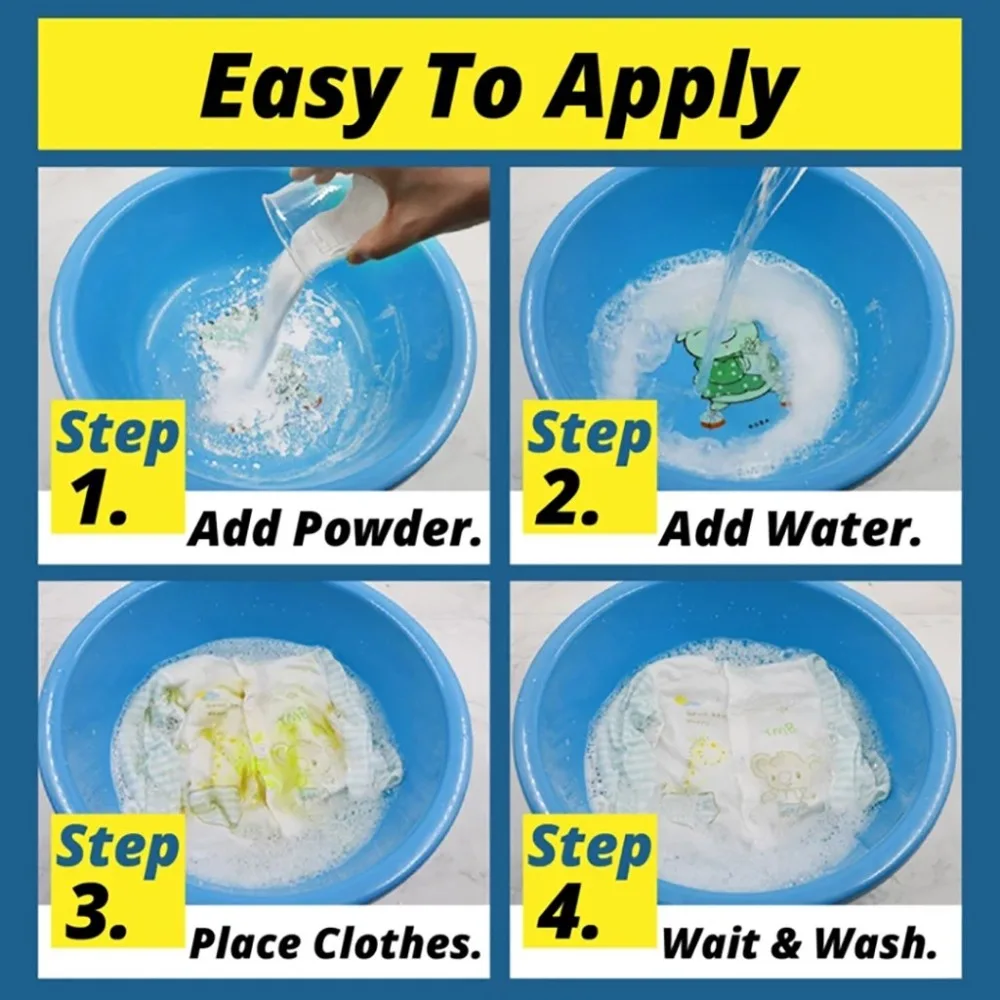 Laundry Detergent Washing Powder Color Proof Bleach  Powder Stain Remover Whitening Strong Detergent (9)