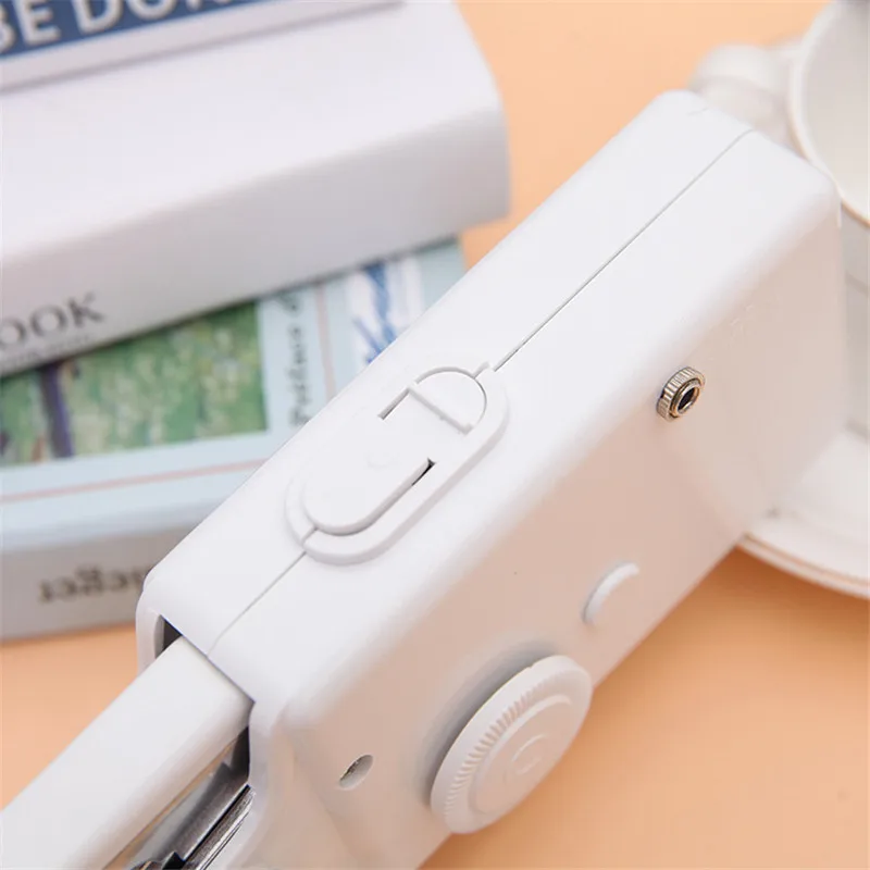 Portable Mini Handheld Sewing Machine Household Quick Stitch Sew Needlework Cordless Clothes Fabrics Electronic Sewing Machine