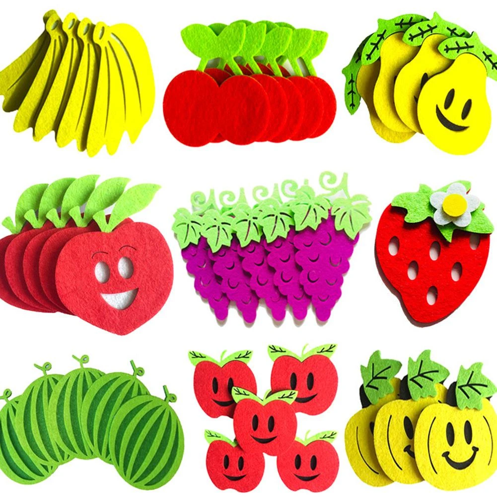 Overweldigen Aanhankelijk Burger 45Pcs Aardbei Banaan Fruit Muur Vilt Stickers Diy Craft Kinderen Kamer  Decoratie|Knutsel Speelgoed| - AliExpress