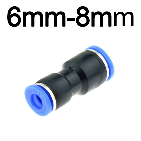 6mm-8mm Воздушный Пневматический 10 мм 8 мм 6 мм 12 мм 4 мм 16 мм OD шланг Труба одно касание толчок в прямые газовые фитинги Пластиковые быстрые разъемы фитинг - Цвет: 6mm-8mm