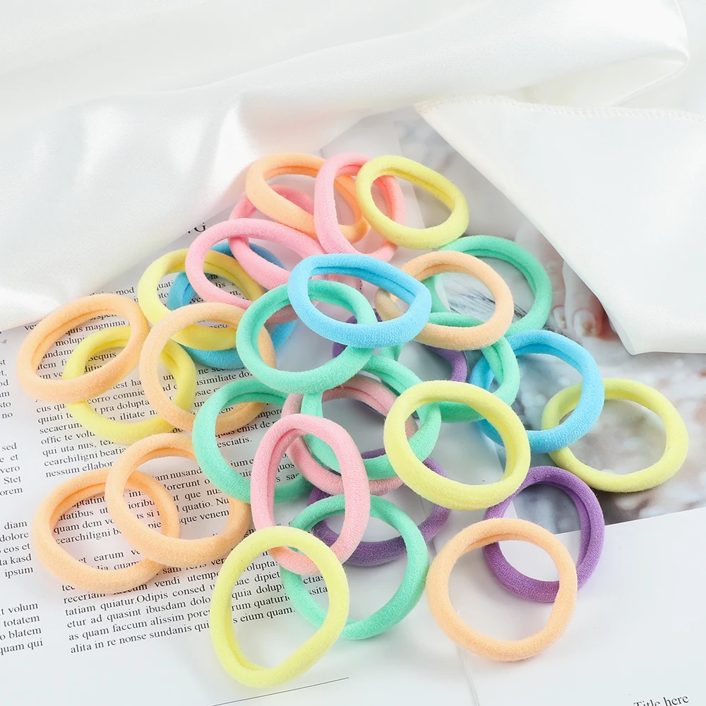 30/50Pcs/Set Women Basic Elastic Hair Bands Scrunchie Ponytail Holder - Image 2