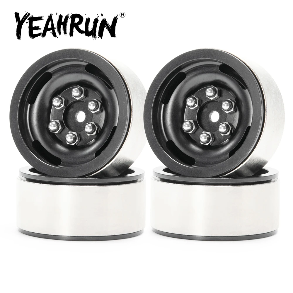 YEAHRUN 1/10 RC автомобиль 1 9 &quotBeadlock сверхмощный сплав гусеничные диски для Axial SCX10 TRX4 CC01