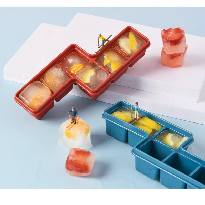 2 шт. силиконовая форма льда лоток для изготовления маленькая коробка тетрис