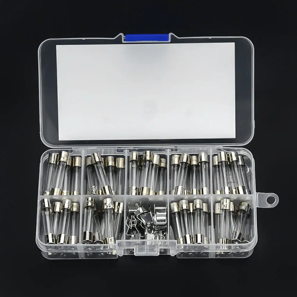 6x30mm Quick Blow Glass Tube Fuse Assorted Kits 72pcs/Box tube fuses glass fuse kit