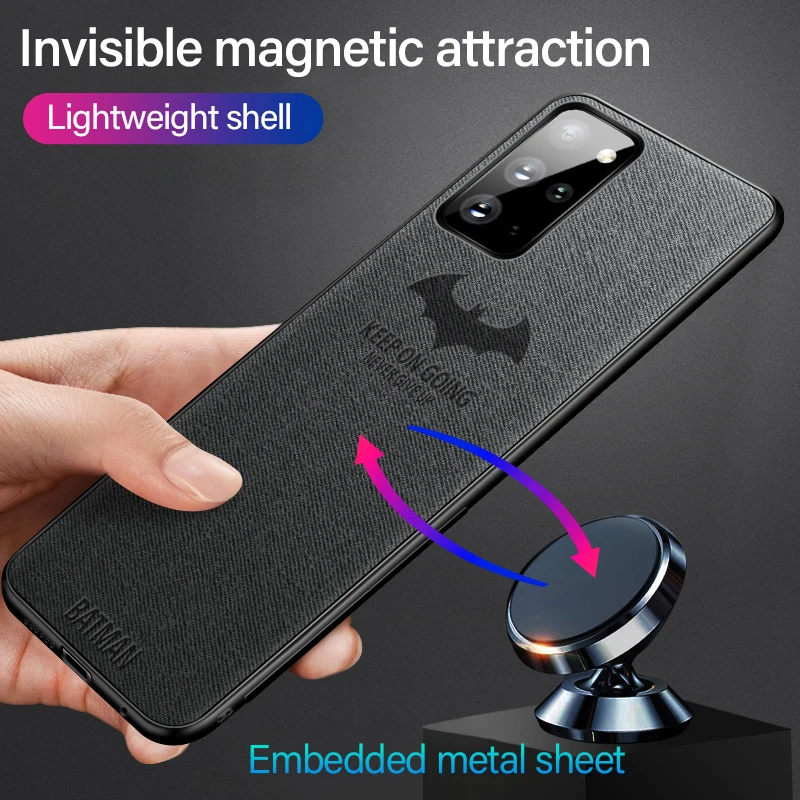 Ультра-тонкий магнитный летучая мышь ткань чехол для телефона подходит Samsung Galaxy