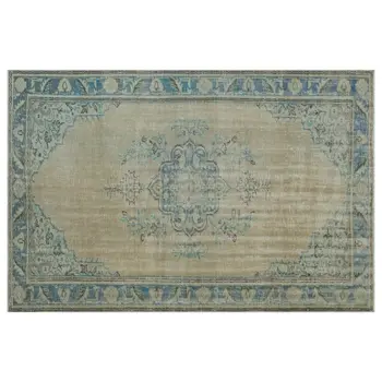 

Handmade Beige Vintage English English Area Rug 173x262 Cm-5'8''X8'7''