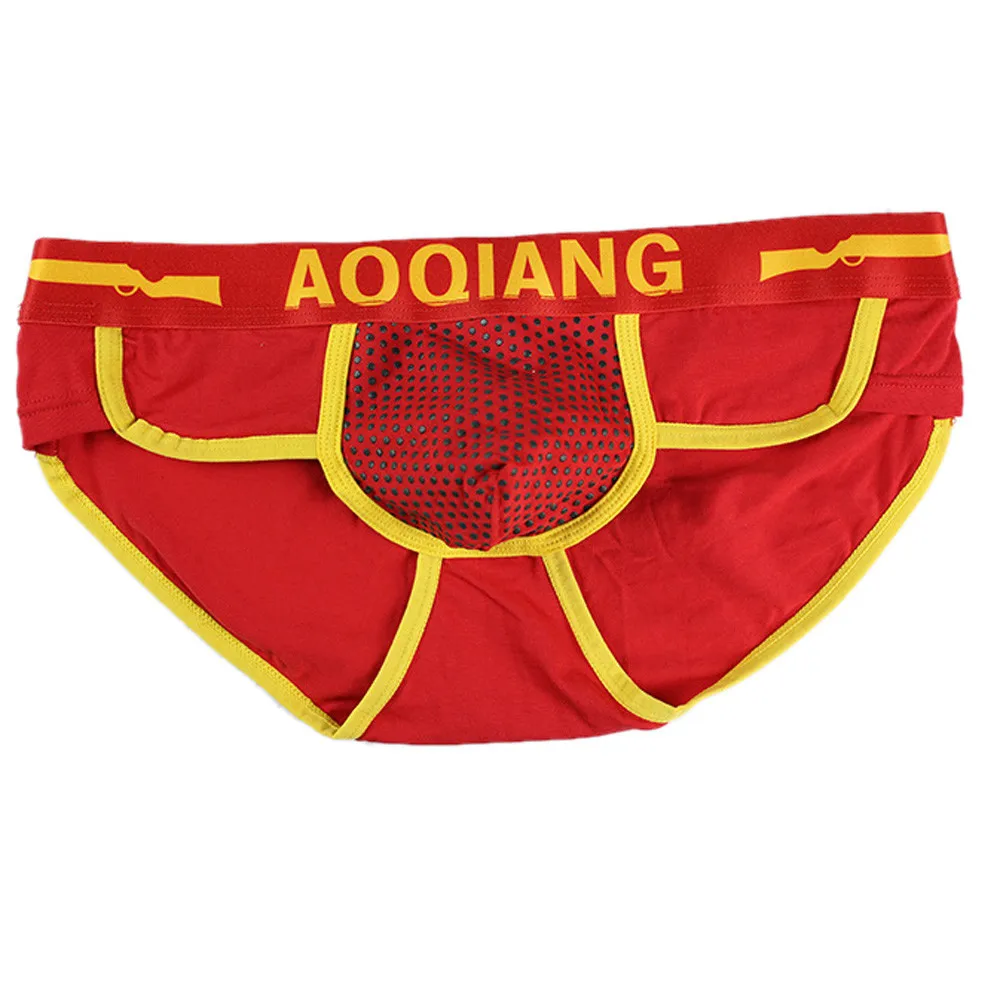 Men's underwear breathable sexy briefs boxer briefs shorts soft cotton underwear protruding casual beach shorts men 30N22 (9)