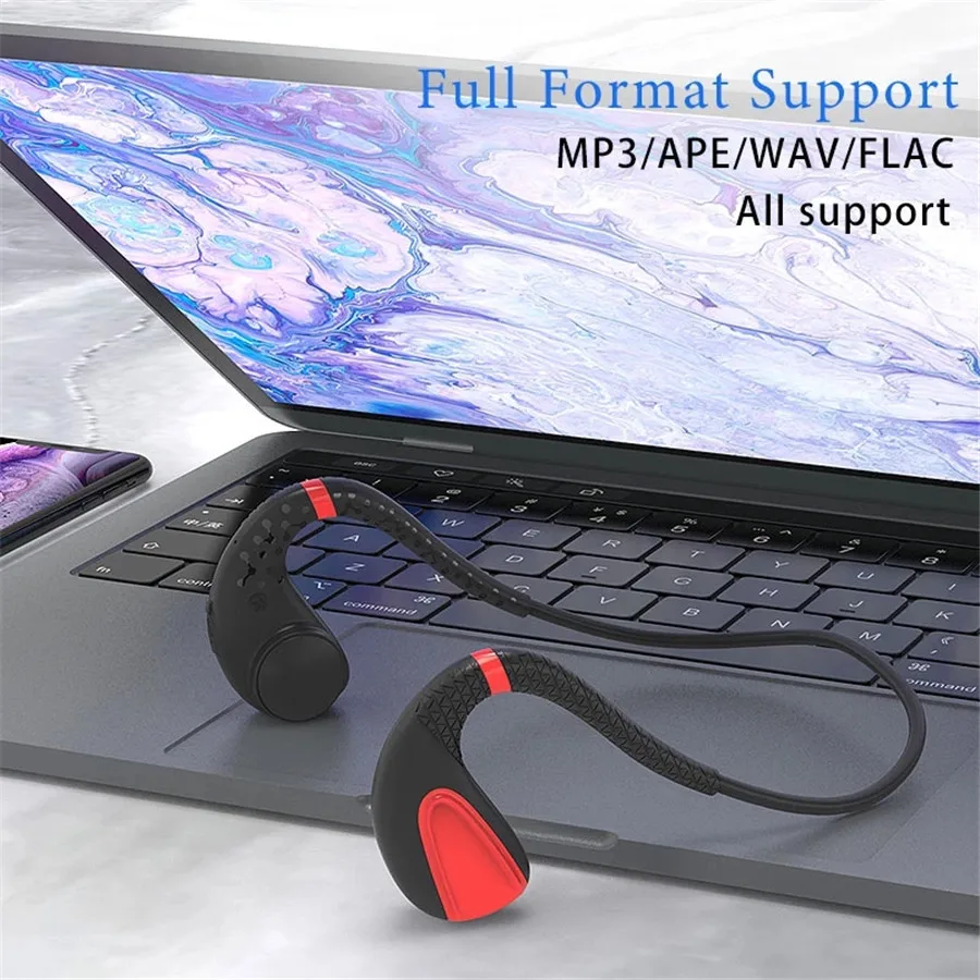 PGDM Q1 Bone Conduction Headphones BuiltIn Memory 8G IPX8 Waterproof