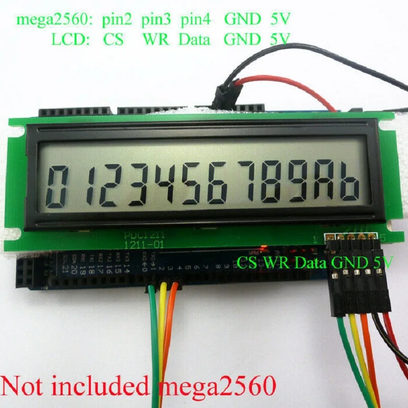 1 шт. DC 5V 12bit 7Seg SPI ЖК-дисплей Дисплей HT1621 светодиодный драйвер светодиодный модуль