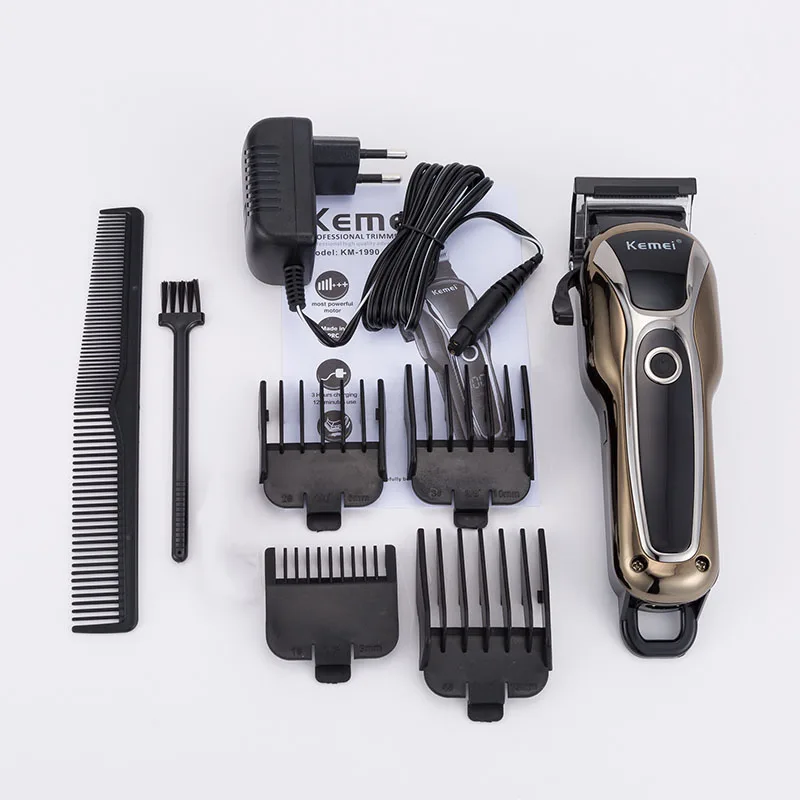Hair trimmers professional electric hair clipper men hair clipper electric trimmer LCD display machine hair clipper Kemei 199