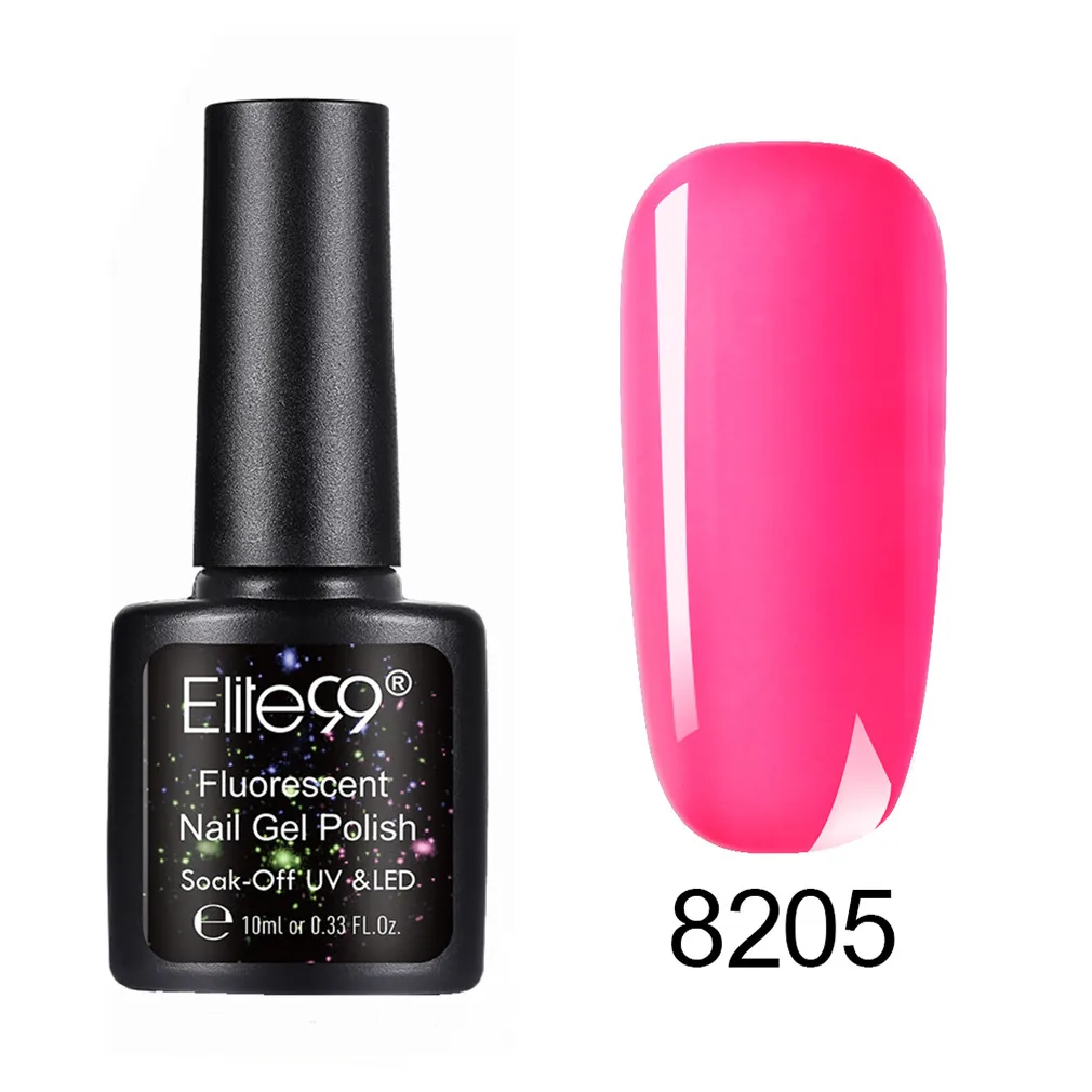 8205 Elite99 Гель-лак Набор UV Vernis Полупостоянный праймер верхнее покрытие 10 мл телесный гель лак для ногтей, маникюр гель лак PolishesNails - Цвет: 8205
