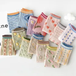 Retro Flower Socks Female Summer Thin Section Ins Tide Tube Socks Kawaii Japanese Soft Sister Girls Spring And Autumn Low Socks