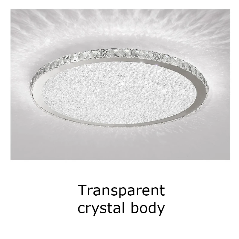 Transparent crystal Современные K9 хрустальные светодиодный Потолочные светильники смешанные хрустальные домашние потолочные светильники для гостиной, спальни, кухни - Цвет корпуса: Transparent crystal