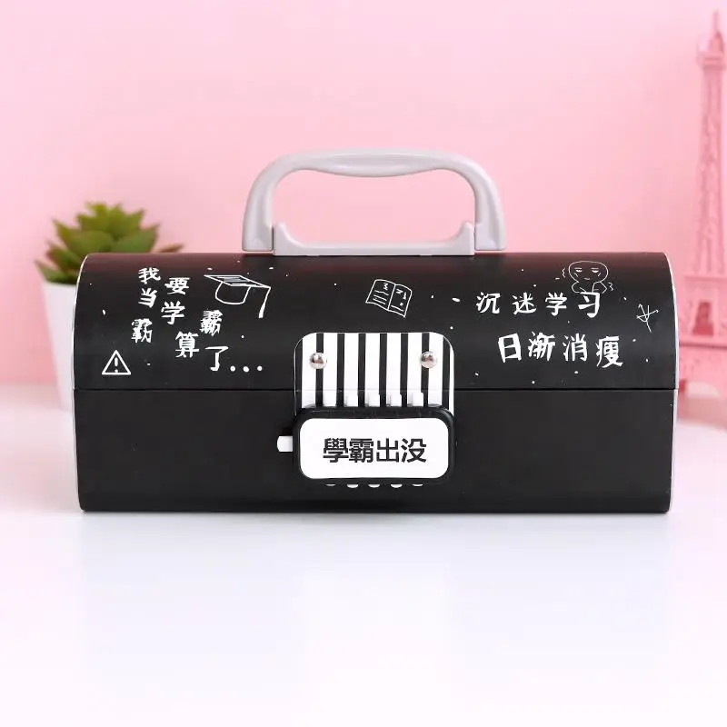 Multifunction Pencil Box With Double Password Lock, Large Capacity