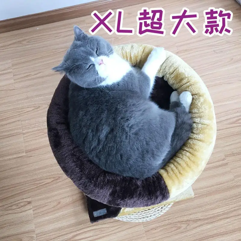 Четыре сезона увеличенный кошачий помет маленький кот альпинистская рамка сизаль-кошка скретч доска дерево дом жир кошка игрушки - Цвет: Model3