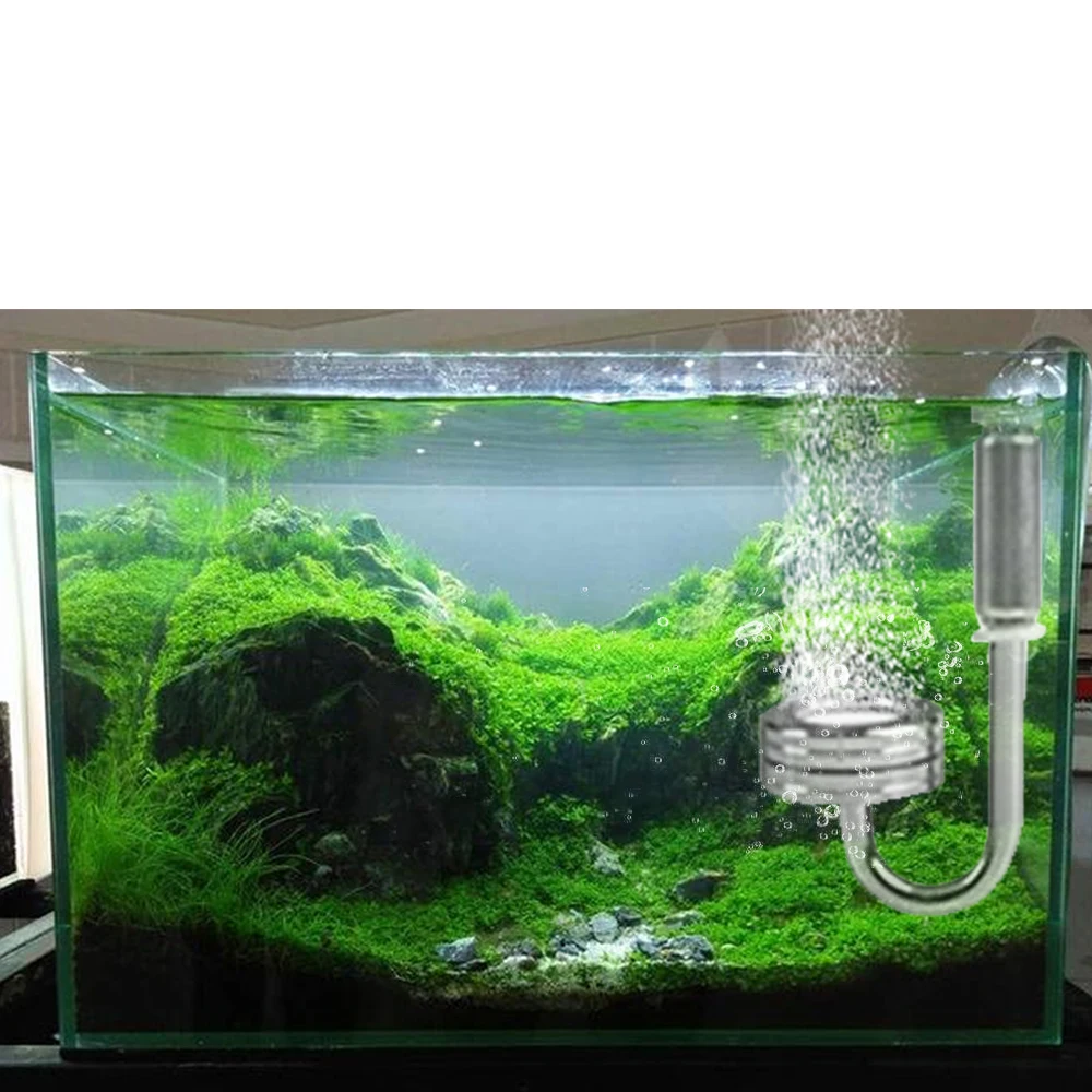 7 см СО2 распылитель 2л двойной аквариум СО2 Генератор системы комплект углекислого газа для аквариумных растений диффузор СО2 аквариум обратный клапан
