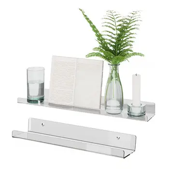 

Acrylic Home Wall Mount Perfume Rack Bathroom Toiletries Storage Shelf Organizer