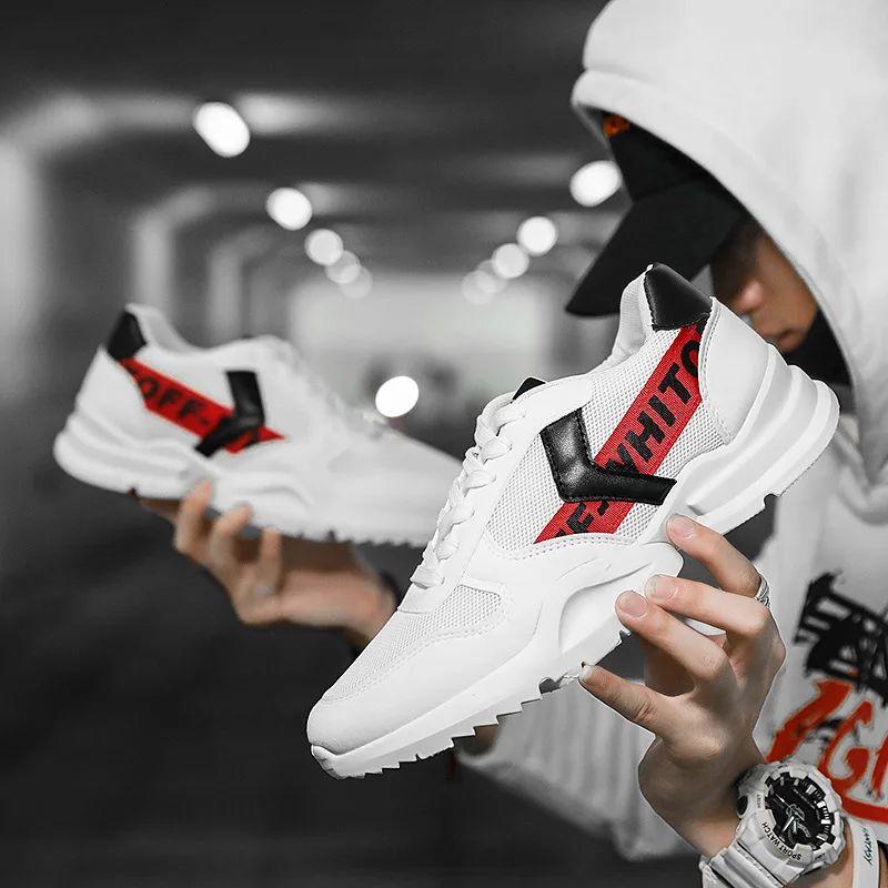 

2018 New Style INS Mixed Colors Men's Athletic Shoes Summer Versitile Fashion Breathable MEN'S SHOES Casual Running Anti-slip Tr