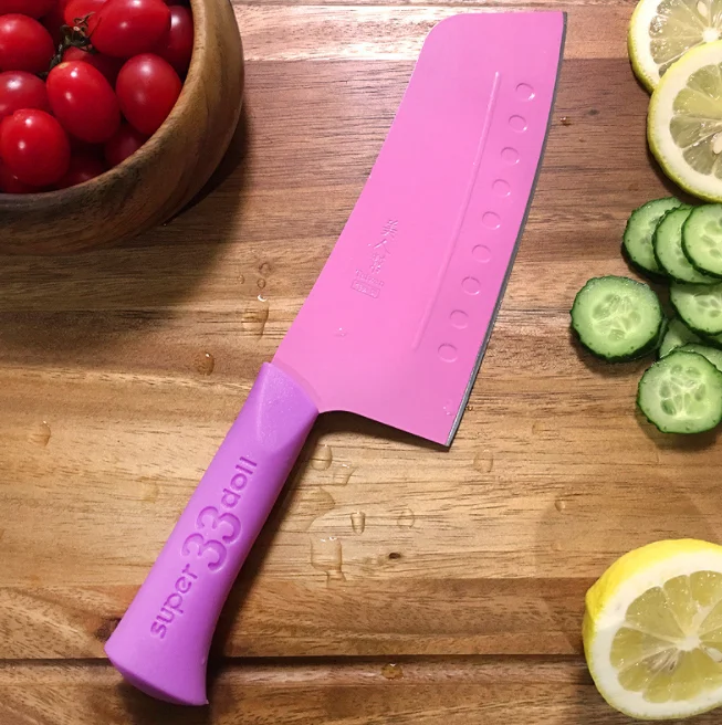 Тайваньский кухонный сетевой Красный кухонный нож из нержавеющей стали фруктовый нож поварской нож кухонный нож резак 2 шт