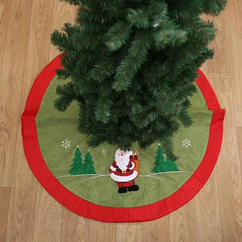 

105cm Christmas Tree Skirt Christmas Tree Carpet Snowflake Tree Skirt New Year Decorations Christmas Decorations For Home