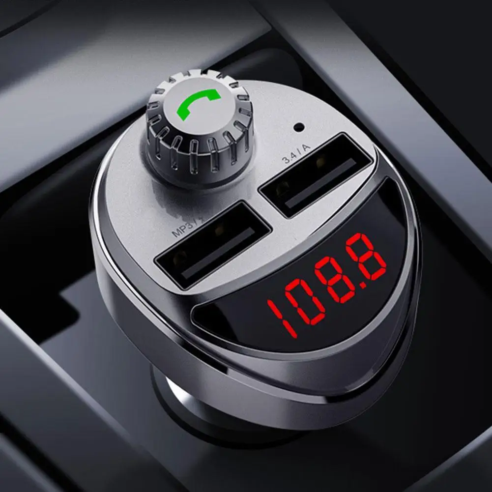 Bluetooth fm-передатчик автомобильный комплект свободные руки автомобильный Стайлинг MP3 музыкальный плеер TF Музыка 4.4A USB зарядное устройство FM модулятор