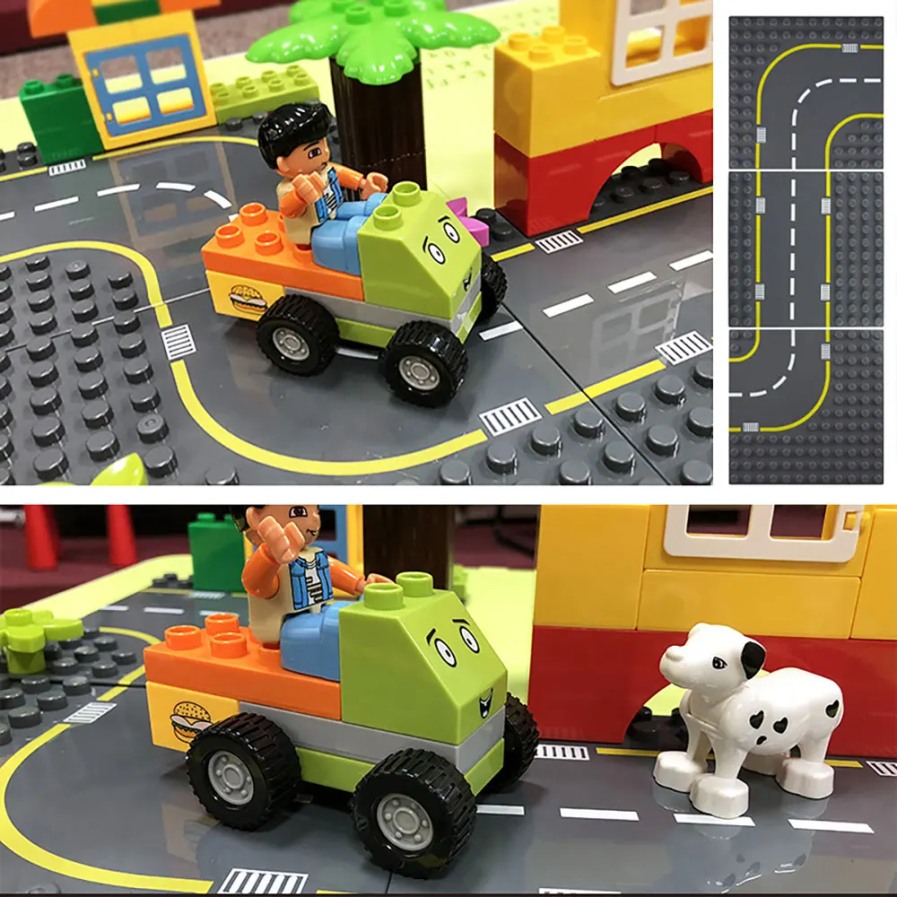 Duplo большой размер опорная плита Большие базовые строительные блоки 16*32 точки DIY