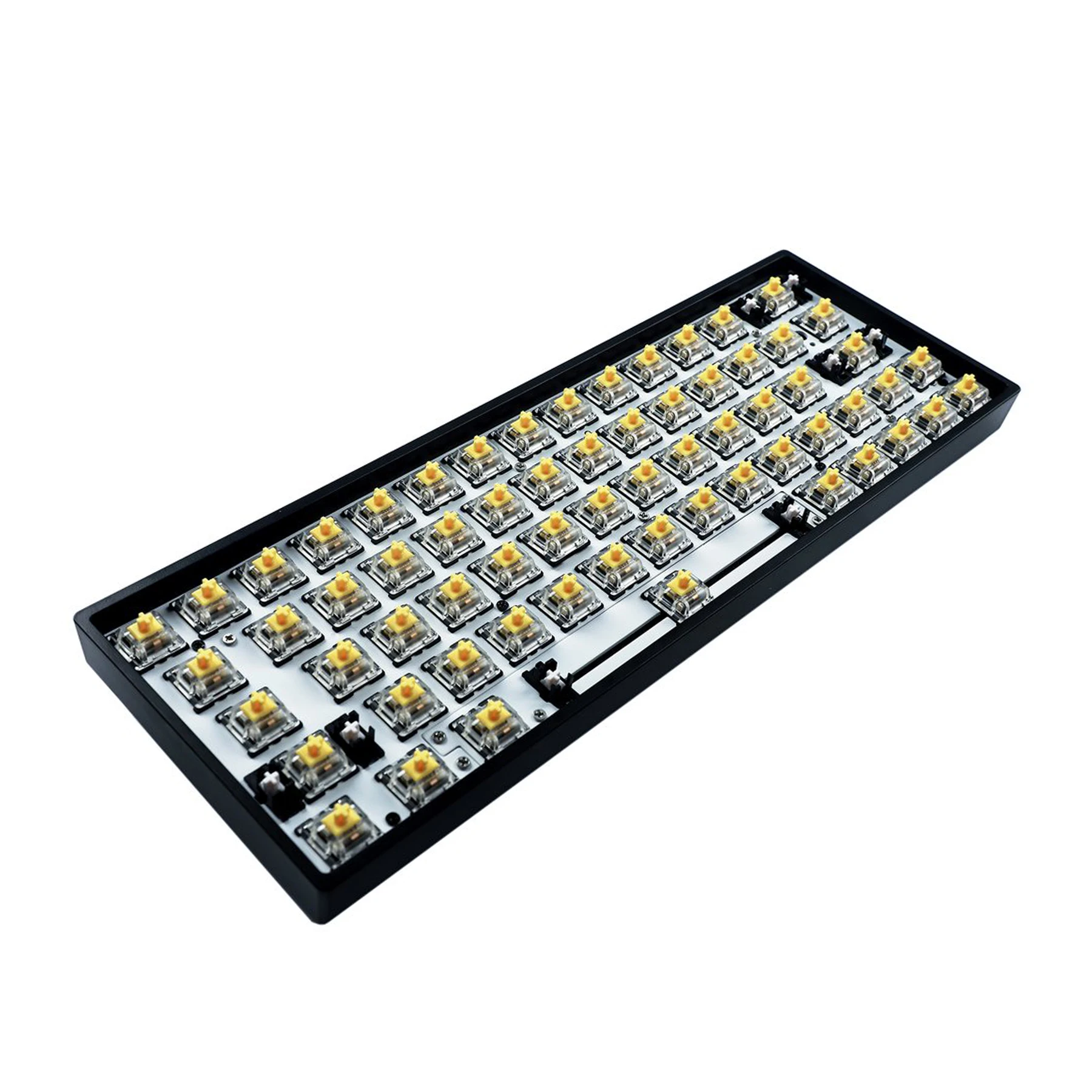 

60% GK64 Hotswap RGB Bluetooth Wireless Mechanical Keyboard Full Programmable PCB Replacable Spacebar Plate Kit MX Switch DIY