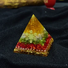 

Orgonite Energy Pyramid Decoration Orgone Accumulator Stone That Changes The Magnetic Field Of Life Reiki Healing Resin Jewelry