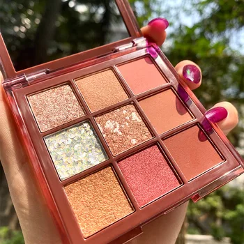 

NOVO Color Notebook Nine-color Eyeshadow Matte Pearlescent Sequins Multi-level Color Eyeshadow Palette