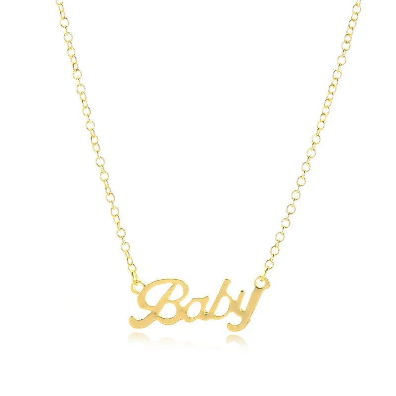 Europe/US fashion baby letter pendant 