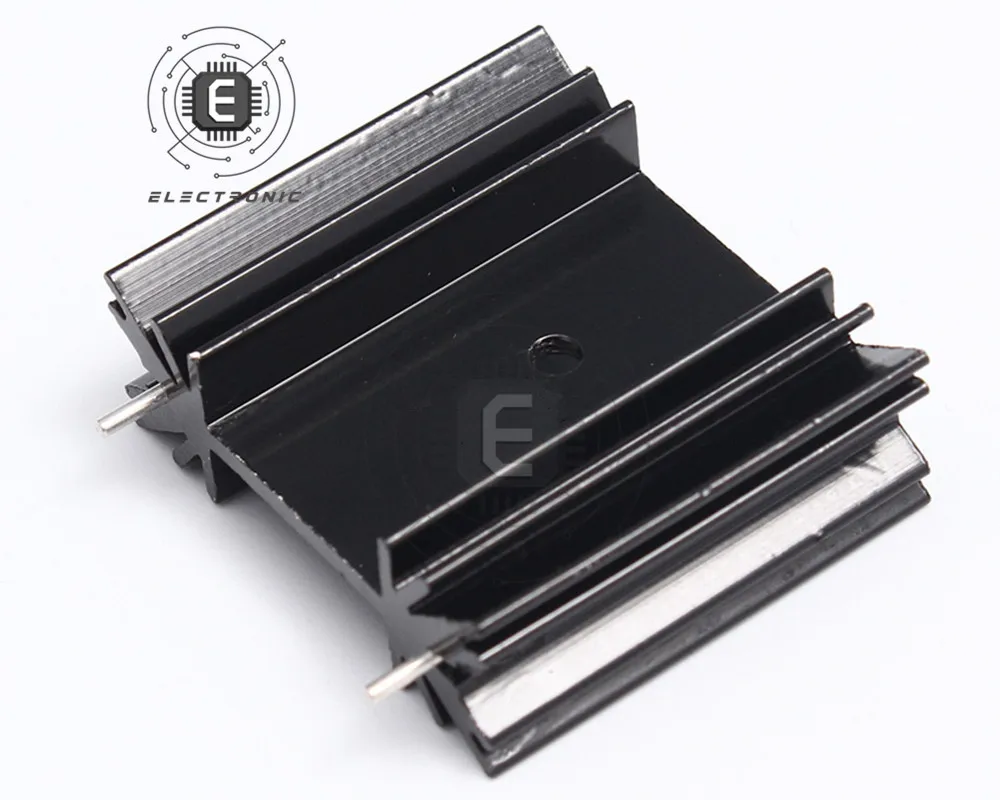 5PCS/Lot Transistor IC Heat Sink For TO-220 Aluminum 34*12*30MM Radiator Cooling Tape For High Power LED Amplifier