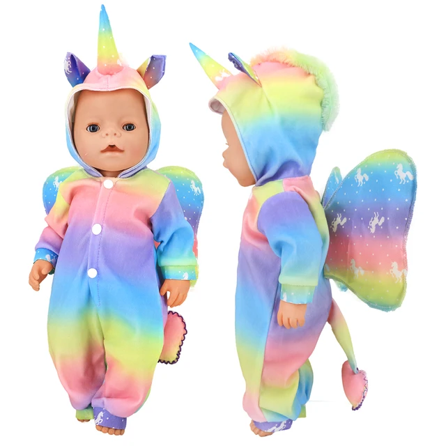 16-18 inch Doll Clothes Accessories Include Dress,Romper,Outfits and Hats fit 43cm Newborn Baby Zapf Doll, Nenuco Dolls Clothing 18-69 wing