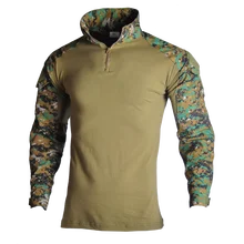 Camisa de combate tático militar uniforme do exército dos eua roupas tatico topos airsoft multicam camuflagem caça roupas pesca dos homens