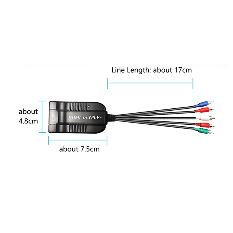  8 Pcs Hdmi a Ypbpr Hd Convertitore Maschio di Sincronizzazione Audio compatibile con Dvd E PS4 & Te