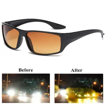 

Unisex Night Vision Driver Goggles Driving Glasses Protective Gears Sunglasses Night-Vision Glasses Car Accessries