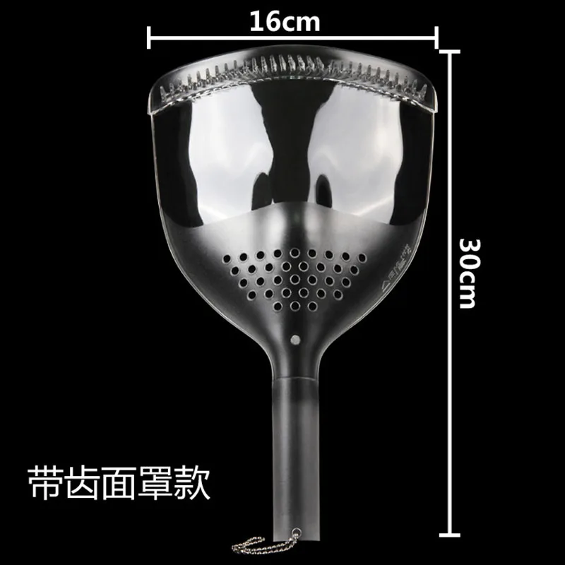Salon Haircut Face Mask Hair Dyeing Protector Cover Reusable Handheld Hairspray Mask Professional Barber Accessories