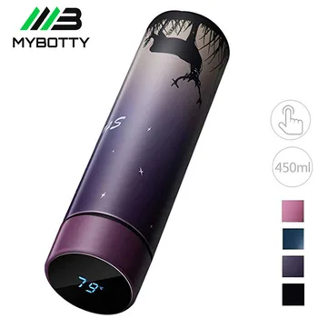 

MYBOTTY 450ML Thermos Vacuum Flasks LED Temperature Display Stainless Steel Water Bottle Outdoor Sports Mug Business Thermos Cup