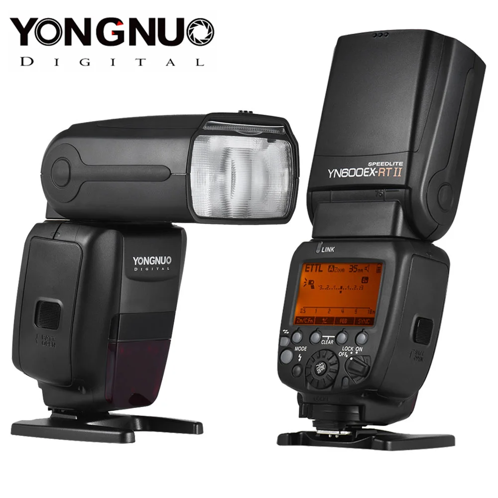 YONGNUO YN600EX-RT II 2.4G Wireless HSS 1/8000s GN60 Master Flash Speedlite for Canon Camera as 600EX-RT YN600EX RT II Speedlite