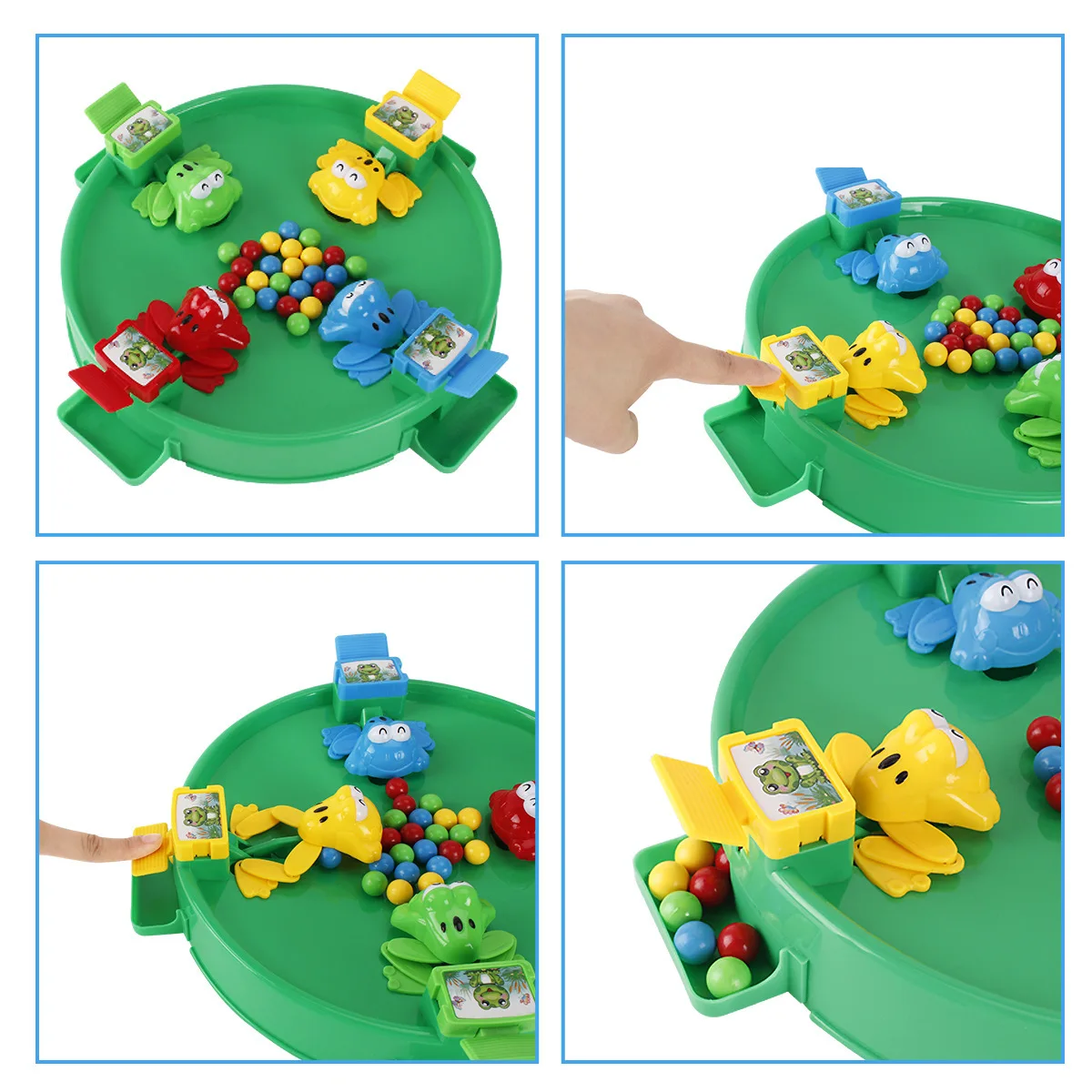 

Douyin Celebrity Style Feeding Swallow Beads Frog PAC-Casual Brain Tabletop Game Parent And Child Game Toy